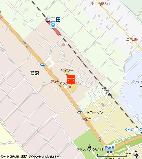 マックスバリュ天王店付近の地図